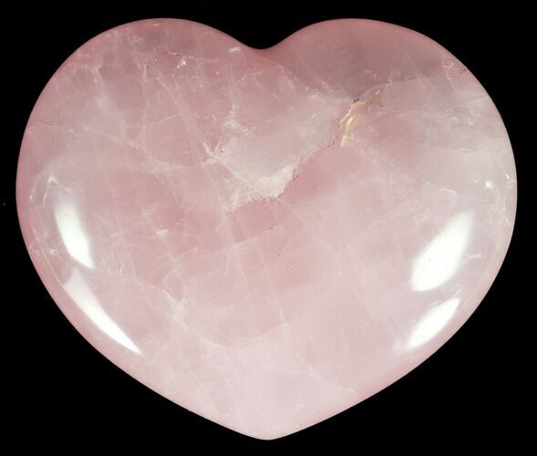 Polished Rose Quartz Heart - Madagascar #59098